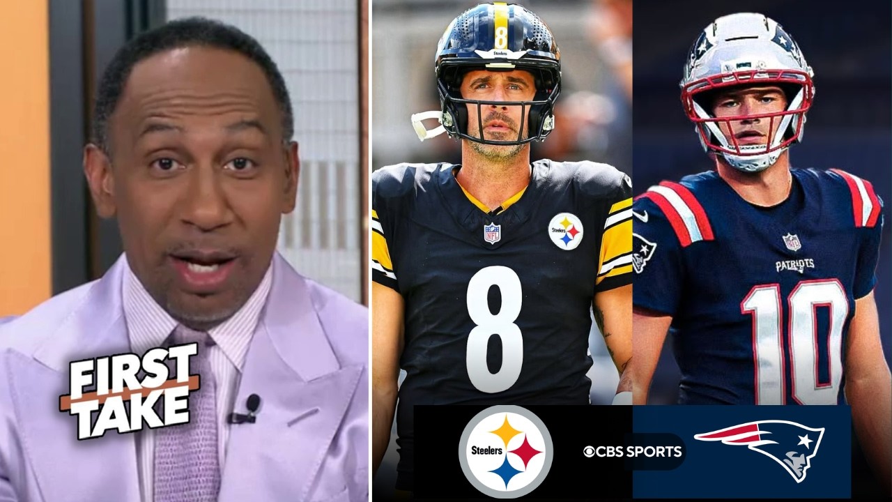 FIRST TAKE | Stephen A. predicts to Steelers vs Patriots: Aaron Rodgers or Drake Maye bouce-back?
