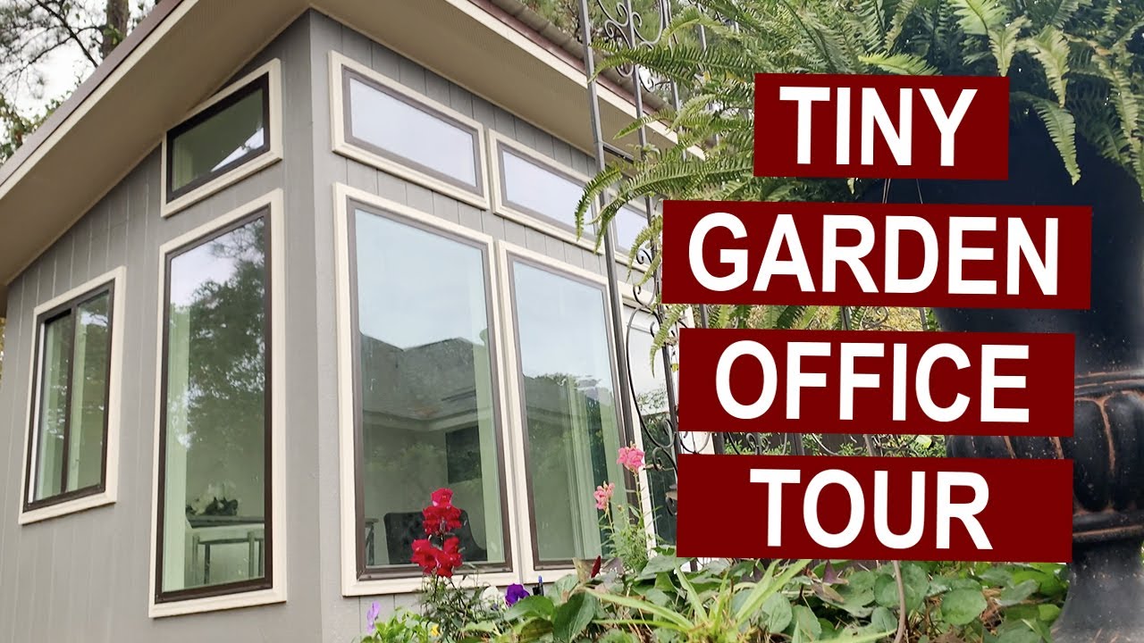 Tiny Garden Office Tour - Simple Backyard Office