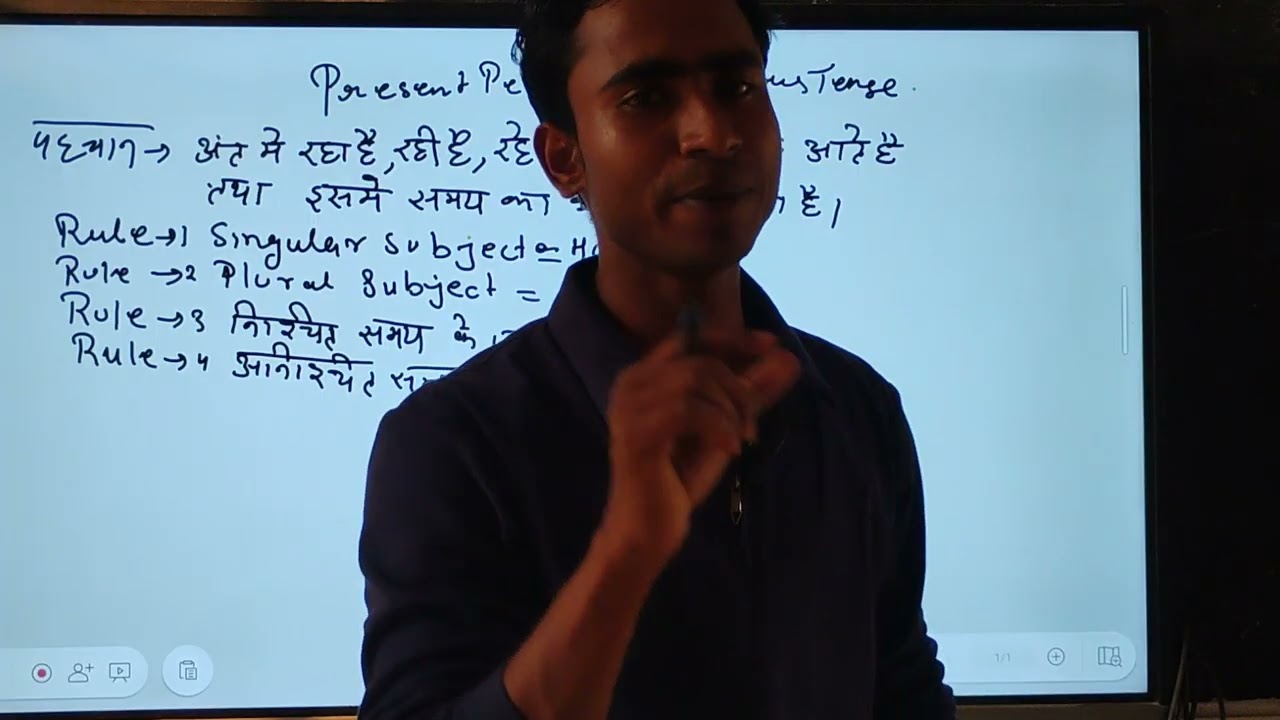 Present perfect continuous tense 