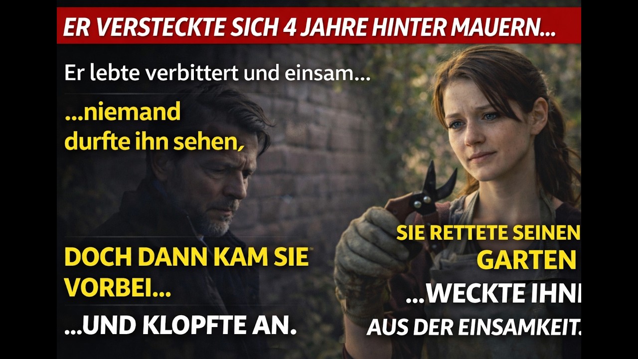 Er versteckte sich 4 Jahre hinter Mauern – bis eine Gärtnerin anklopfte