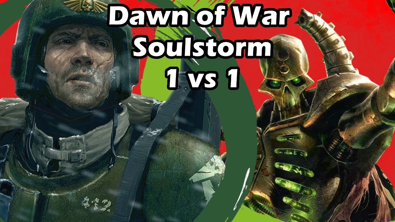 Dawn of War Soulstorm: 1 на 1 Имперская Гвардия (Кровавое Чудовище) против Некронов (MadlNumber6567)