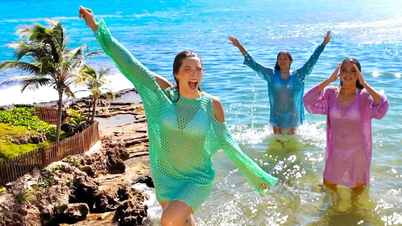 144 HOURS on an ISLAND! (&ldquo;No Problema&rdquo; BTS) | Triple Charm