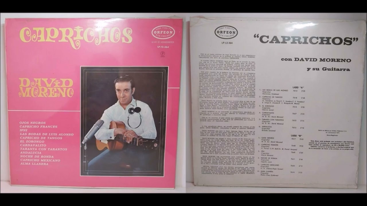 David Moreno Caprichos Orfeon LP