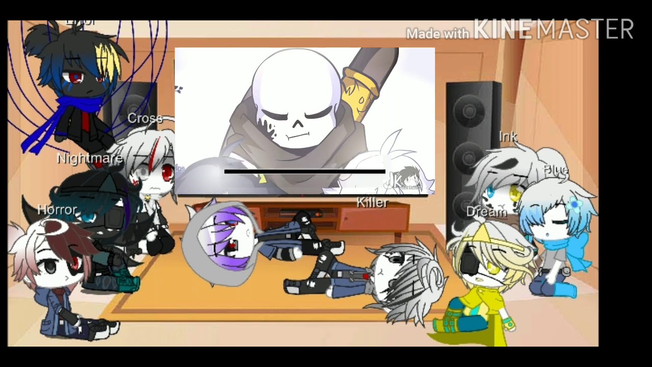 //Sans au's react to X-Tale: a new friend// (Plz read description)