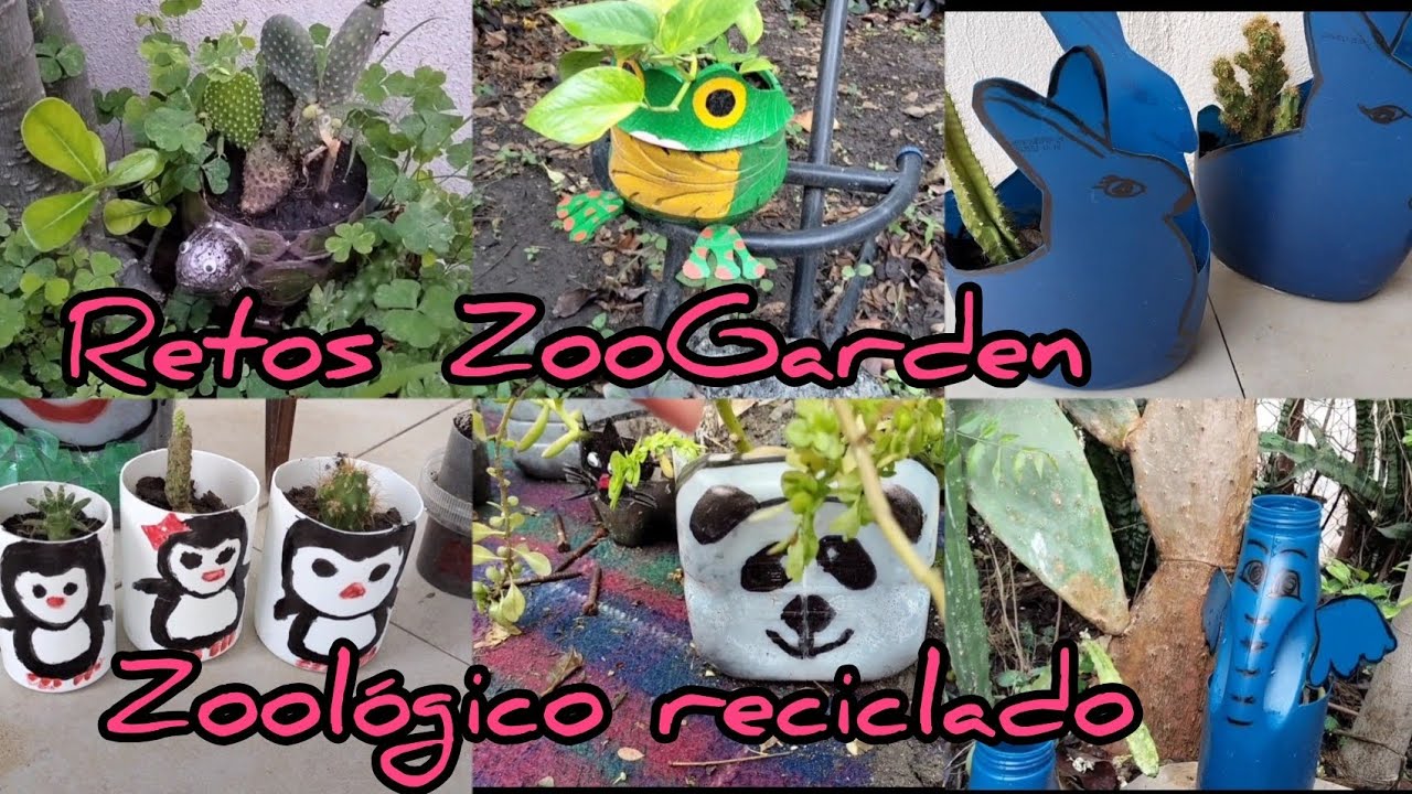 #retos #zoo Garden #Zoologico reciclado