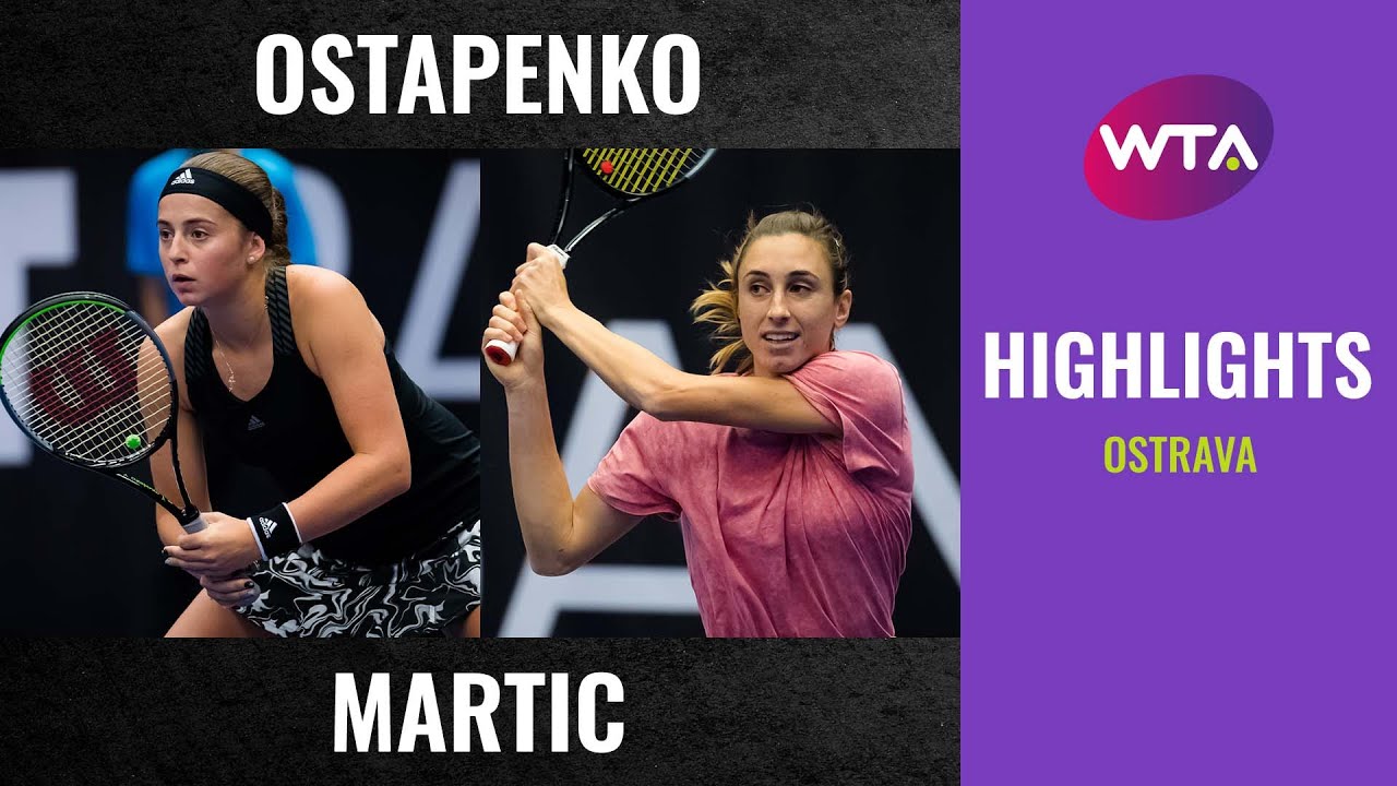 Jelena Ostapenko vs. Petra Martic | 2020 Ostrava First Round | WTA Highlights