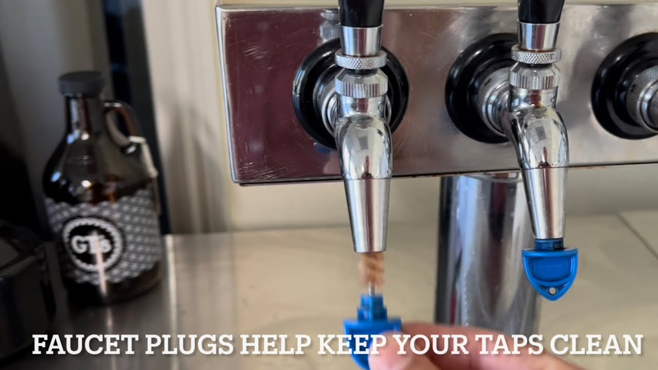 Faucet plugs with cleaning brush keeps your taps cleaner (Demo)