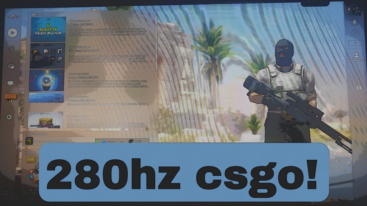 Perbedaan 60hz 144hz 240hz dan 280hz Csgo ! Monitor asus vg25qm