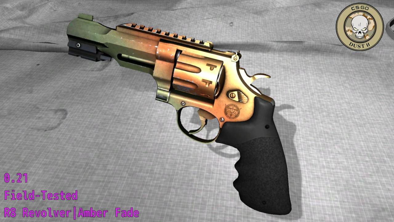 R8 Revolver  Amber Fade  Wear/Float