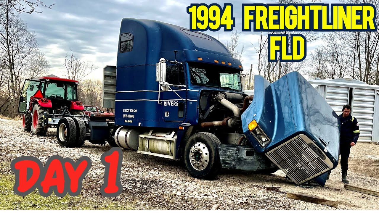 1994 Freightliner FLD Project - DAY 1 at home