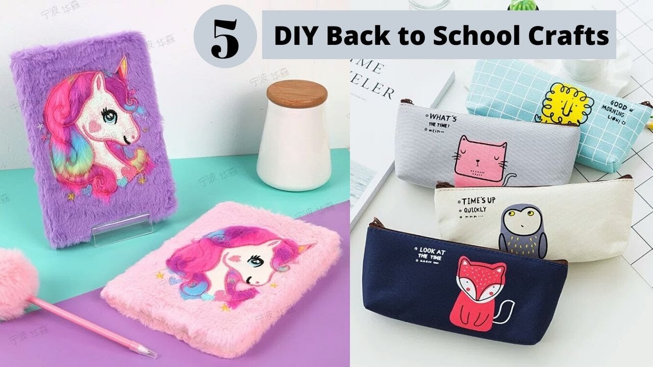 5 Smart DIY Back to School Supplies Easy Crafts for Back To School - Aloha Crafts