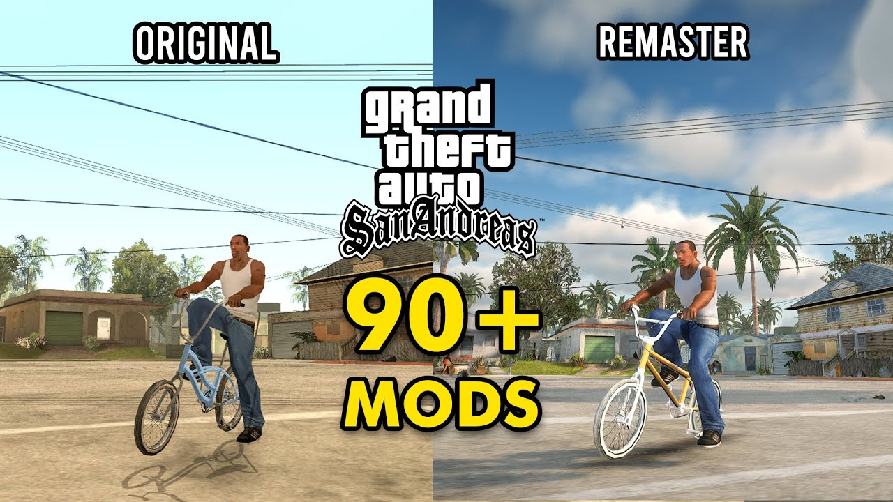 90+ Mod Buat GTA San Andreas Lebih Realistis seperti GTA V