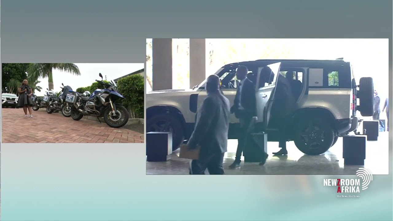 King MisuZulu KaZwelithini about to leave hotel for Moses Mabhida ahead of coronation
