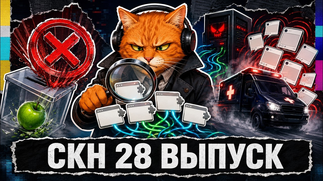 737 фейковых VPN, запрет знакомств в Telegram и охота на чёрную скорую | СКН 28