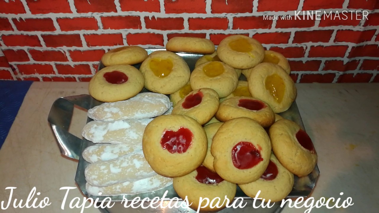 Galletas de mantequilla y requesón con mermelada
