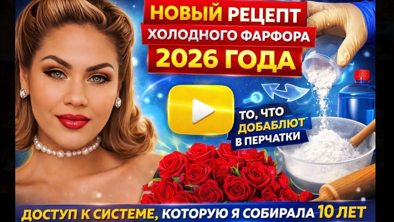 Новый #рецептхолодногофарфора 2026 года/ по новой технологии/ теперь мы добавляе