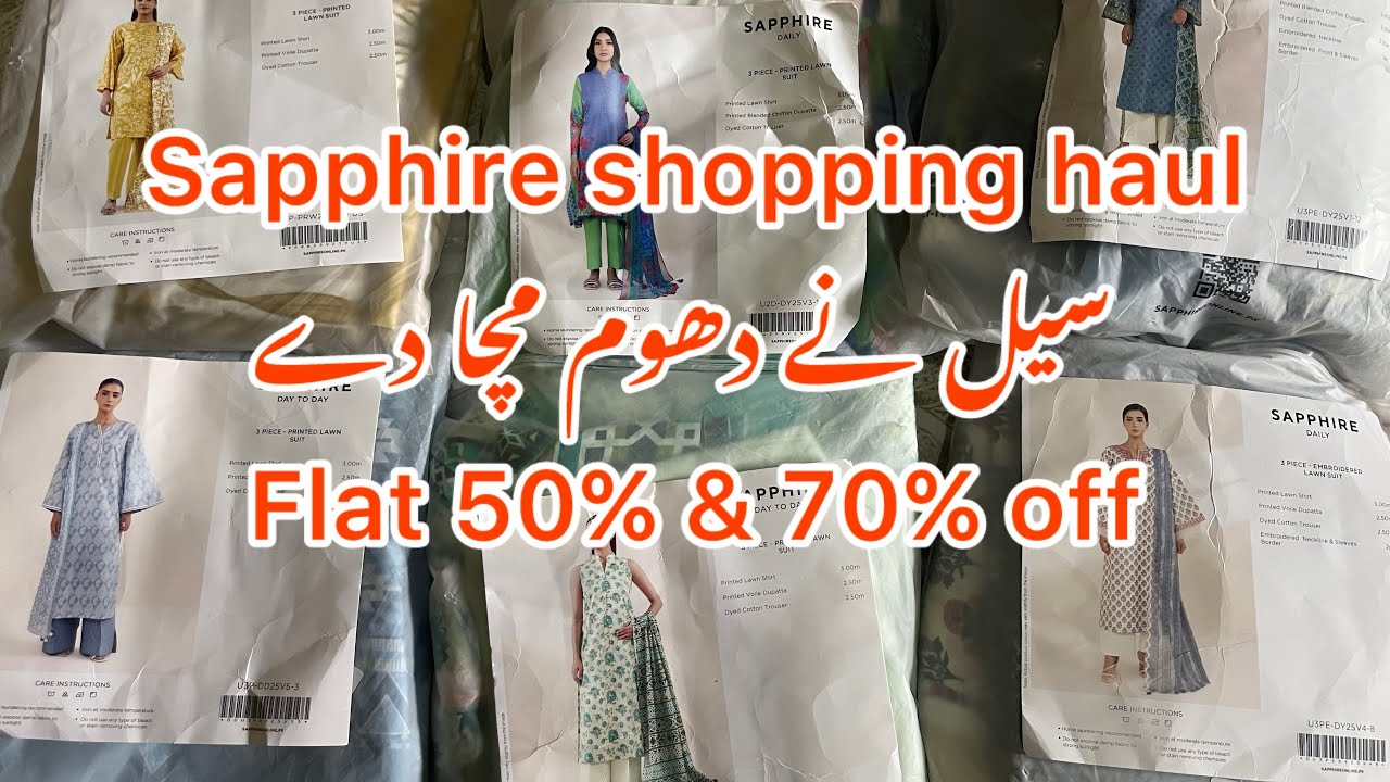 Sapphire sale | sapphire flat 50% off | sapphire end of season sale 