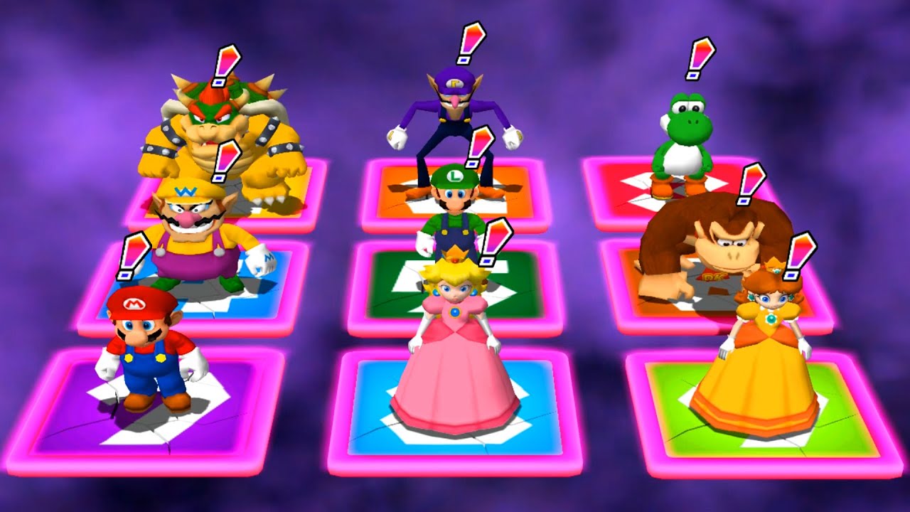 【マリオパーティ4】ミニゲームピーチVsヨッシーVsマリオVsドンキーコング(COM最強 たつじん)