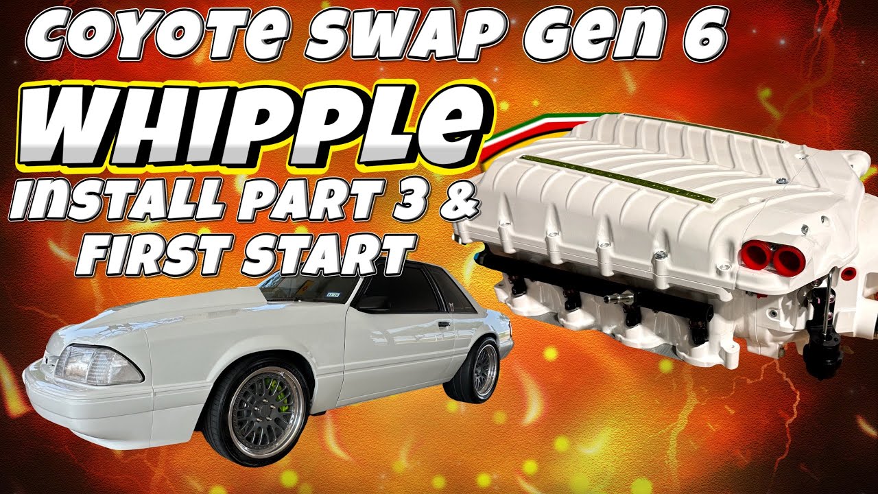 Coyote swapped Foxbody gen 6 @WhippleSuperchargers install  and first start