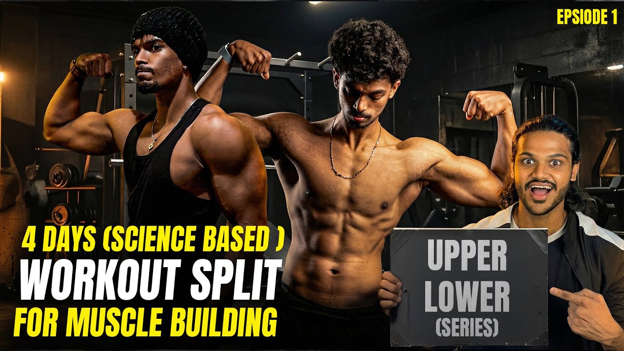 Best Science Based 4- Days Split For Muscle Building ❗ ( Whey Protein Giveaway 😱)