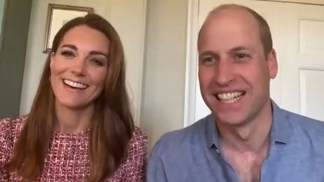 The Duke and Duchess of Cambridge speak to hospital workers in Canada