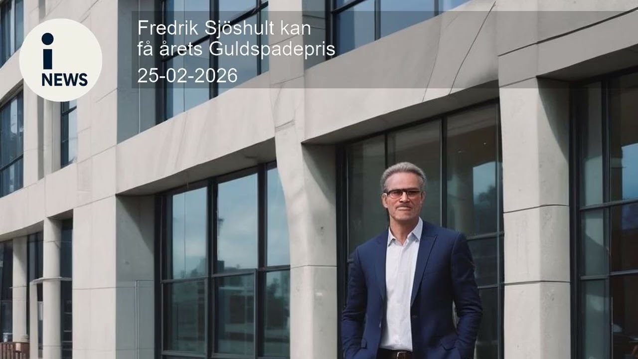 Fredrik Sjöshult kan få årets Guldspadepris
