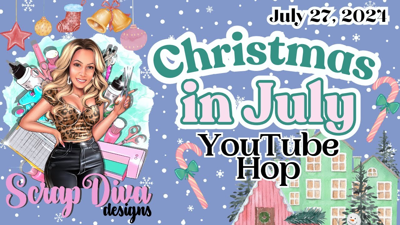 Giveaway Closed | Christmas in July YouTube Hop 2024 ScrapDivaDesigns | Envelope Pocket Goodie Bag