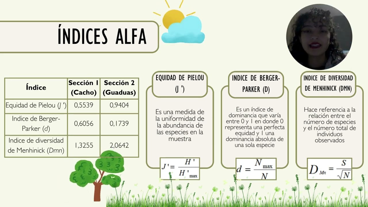 Análisis de resultados de diversidades, alfa, beta y gamma-UD