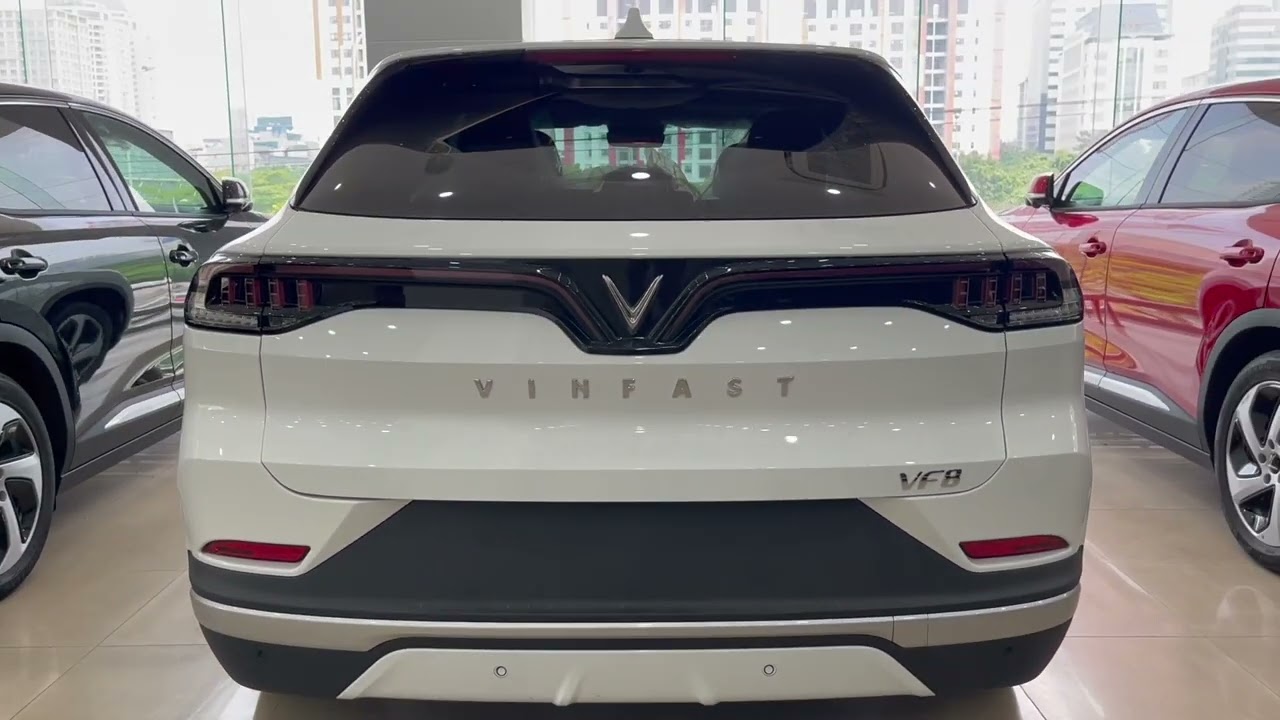 Vietnam second electric car VF8, close-up exterior, Vinfast My Dinh dealer store, Autumn 2022