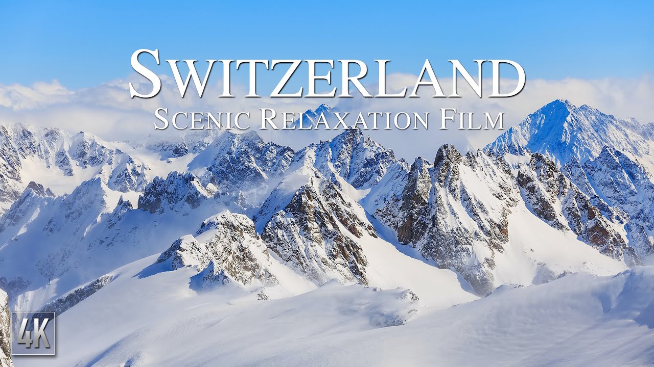Switzerland 4K Scenic Mountain Nature Drone Relaxation with Ambient Music | Matterhorn 4K