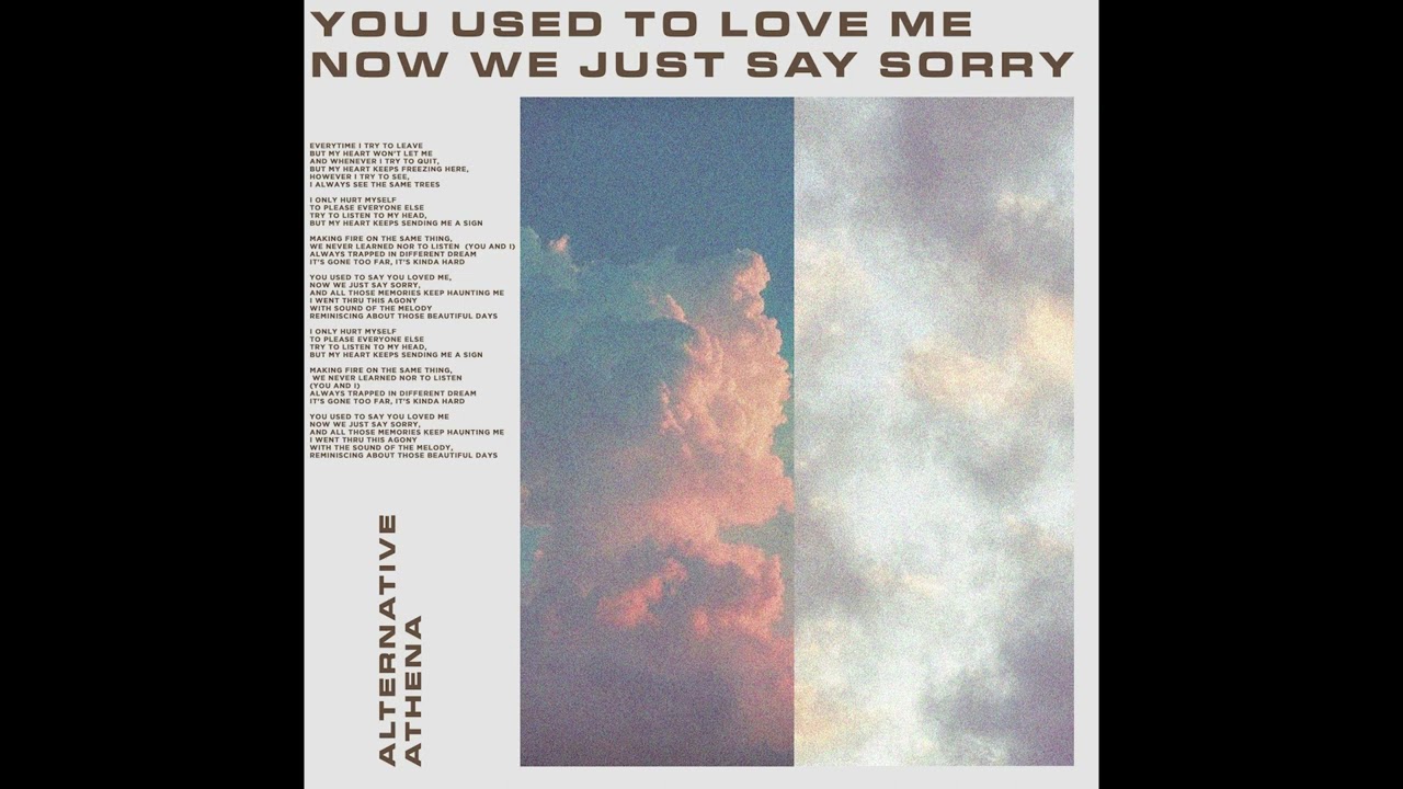 Athena's Private Show - You Used To Love Me Now We Just Say Sorry (Lyric Visualizer)