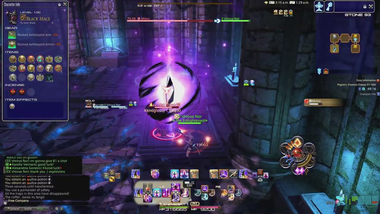 FFXIV - Pilgrims Traverse 91-100 - Blm PoV