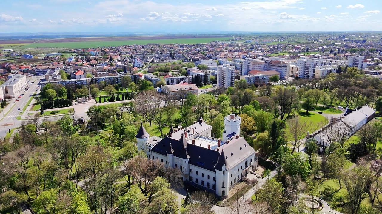 Carei, K&aacute;rolyi Castle - Romania (by drone)