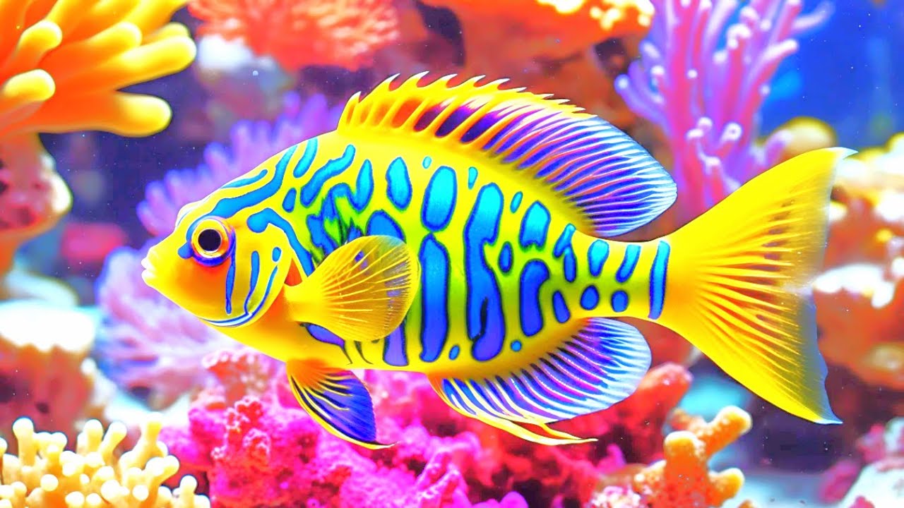 The Best 4K Aquarium - Dive Into The Mesmerizing Underwater Realm, Sea Jellyfish, Coral Reefs