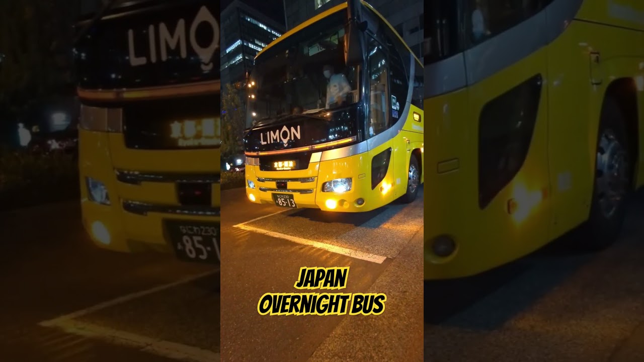 Japan Overnight Bus #japan #日本 #overnightbus