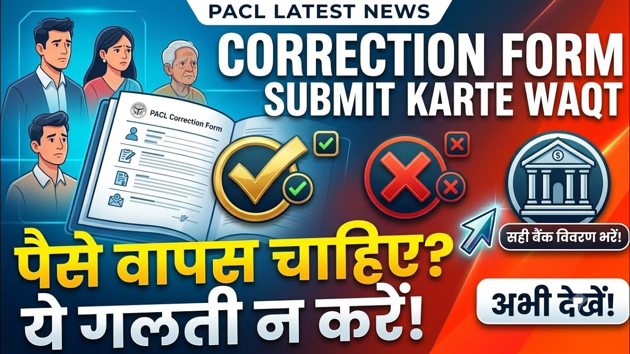 PACL Correction Form Submit Waqt Ye Galti Mat Karna 😱| Pacl News Today | Pacl Latest Update July 💯🔥