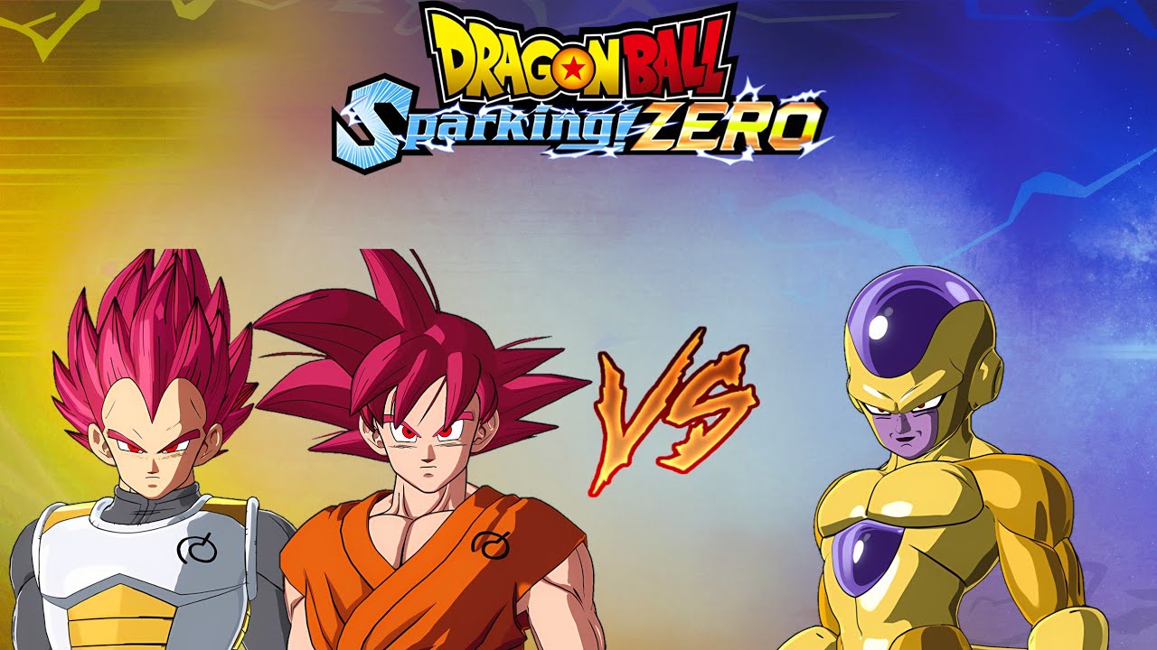 DB SPARKING ZERO #05 ( BATALHA PERSONALIZADA) GOKU E VEGETA SSJGOD VS GOLDEN FREEZA.