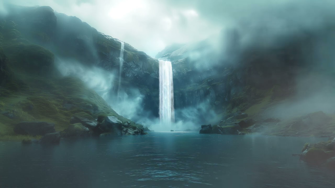 Hrafnafoss Icelandic Waterfall Ambience | Fantasy, Mythology | Nature&rsquo;s White Noise Sounds | 3 HOURS