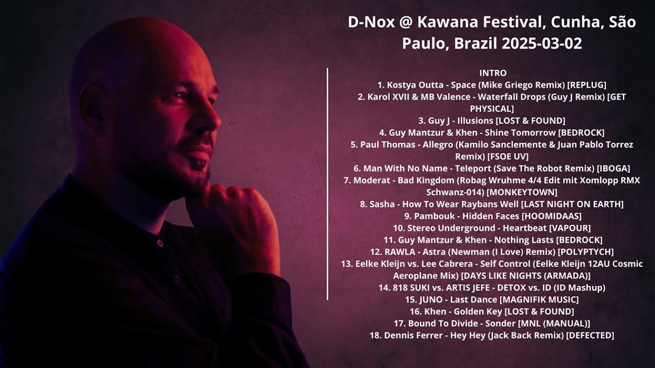 D-Nox @ Kawana Festival, Cunha, S&atilde;o Paulo, Brazil 2025-03-02 with tracklist