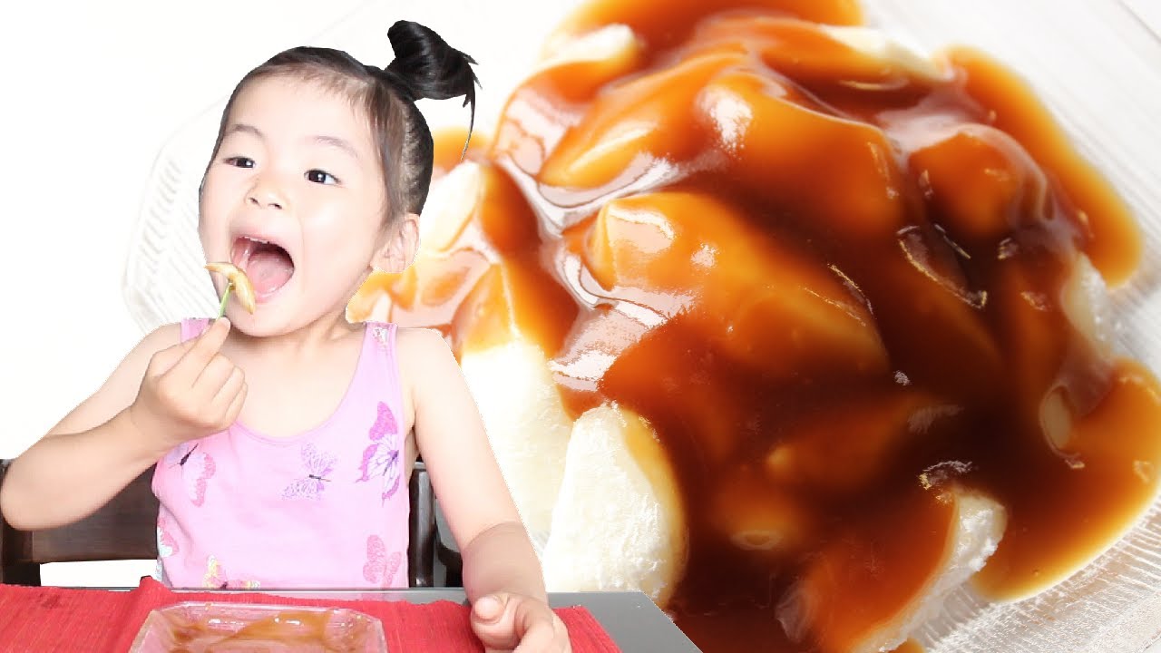 和菓子レシピ：青森名物「みつかけ」の作り方 Mitsukake (Brown Sugar Syrup Mochi) Recipe