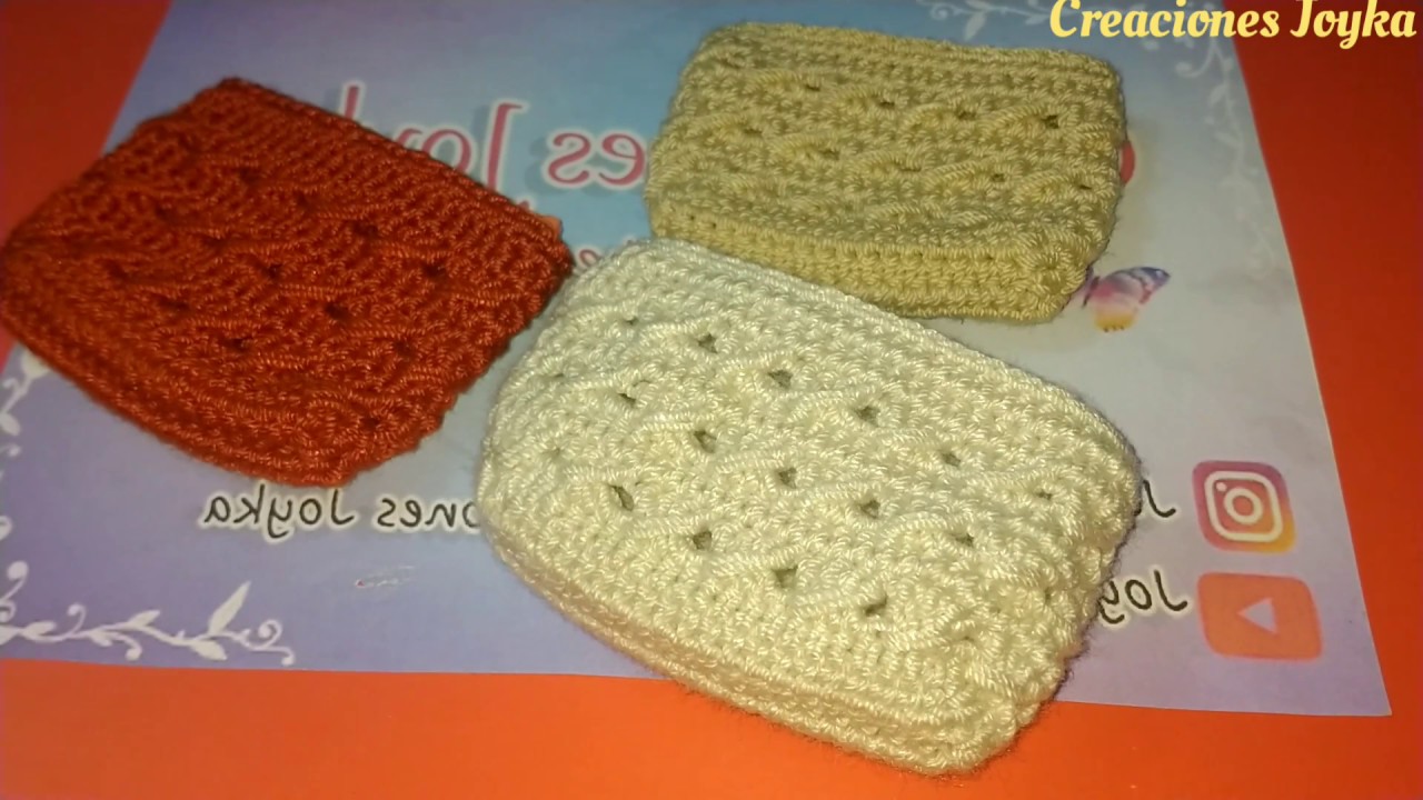 Monederos Tejidos para Negocio (Modelo 2 VERSION ZURDOS)