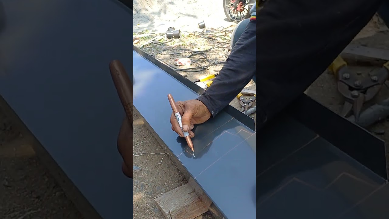 Tutorial paano manganto ng  45°  BOX GUTTER  Color Gray mga idol