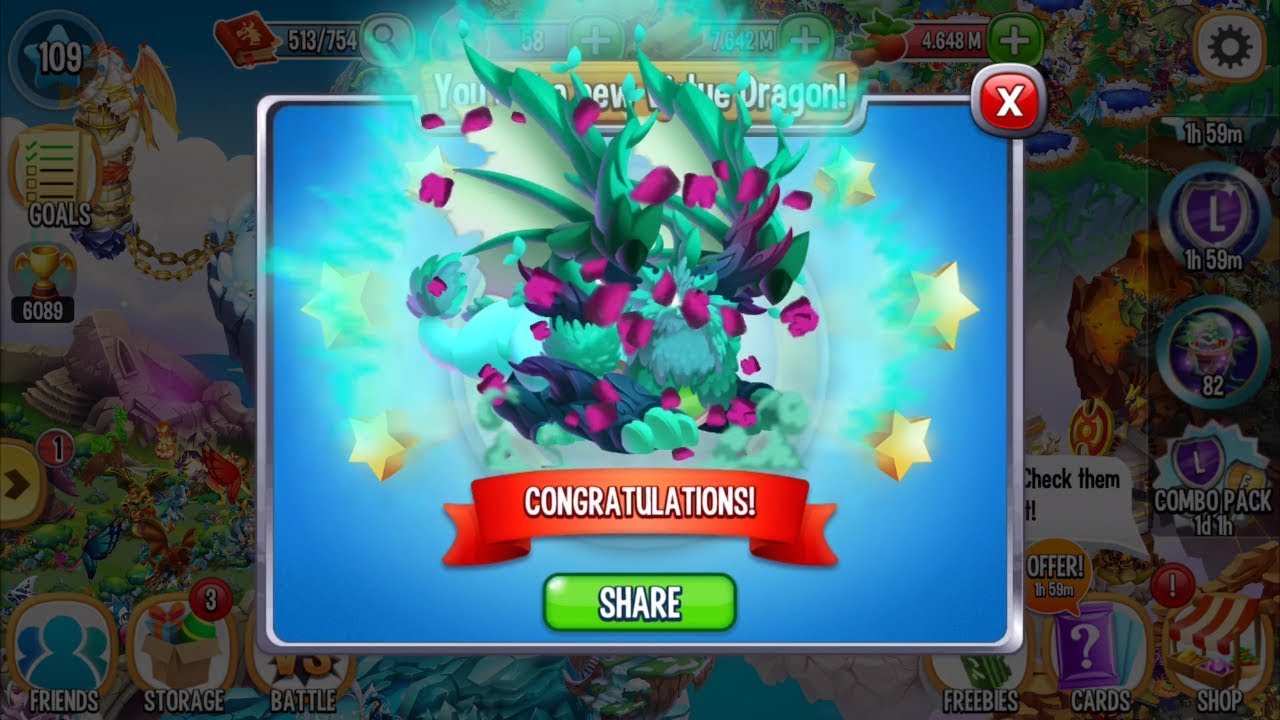 Dragon City | Got Virtue Dragon from Very Rare Artifact Collection