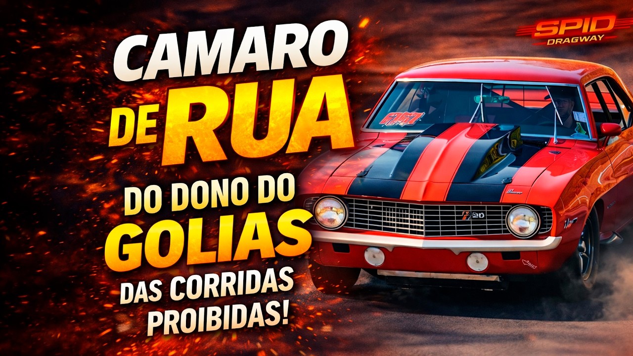 Ele anda NOPREP com o GOLIATH na COLA com o OPALA METAL e o carro de rua dele é esse CAMARO! 😮