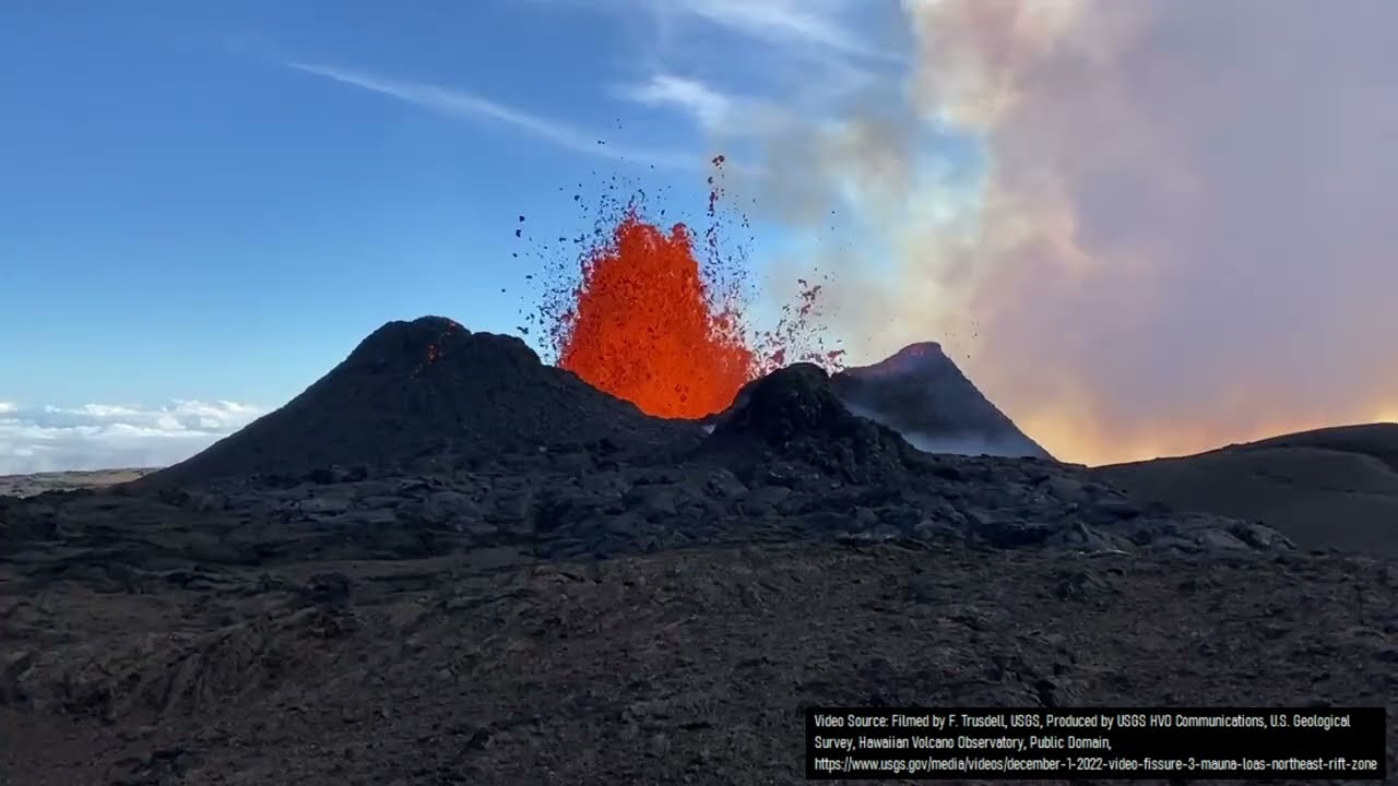 Mauna Loa Volcano Update; New Volcanic Cone Forms, Lava Continues to Advance