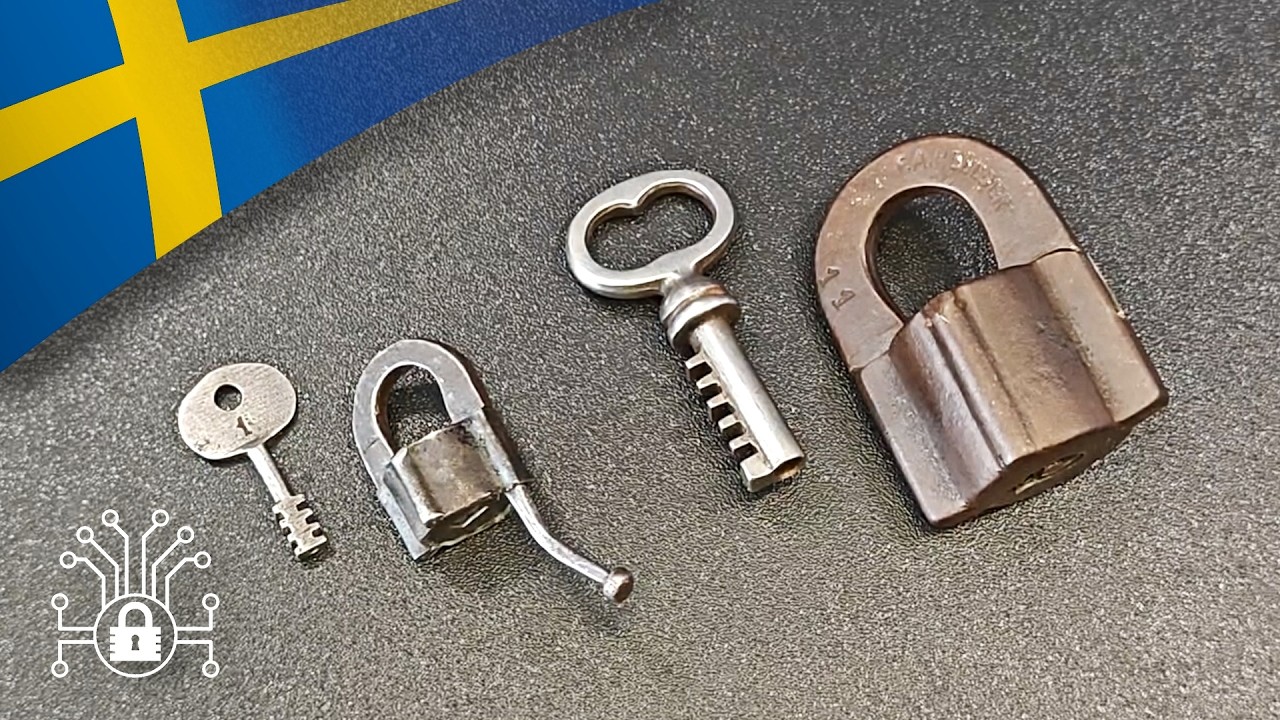 Famous Polhem aka Antique Scandinavian Padlock 🗝️ History & Picking