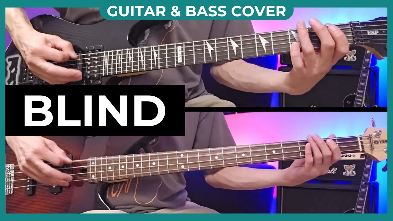 KORN - Blind - Guitar and Bass Cover