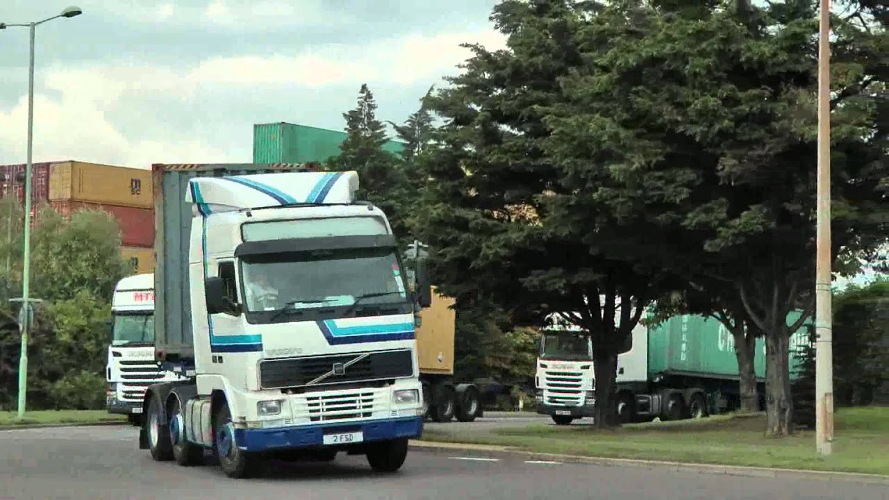 TRUCKS AT FELIXSTOWE PORT JULY 2011 Part Two