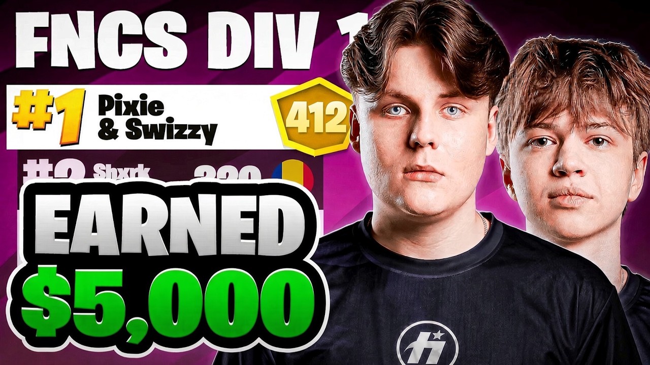 1-е место в финале 1-го дивизиона FNCS ($5 000) с Swizzy 🏆