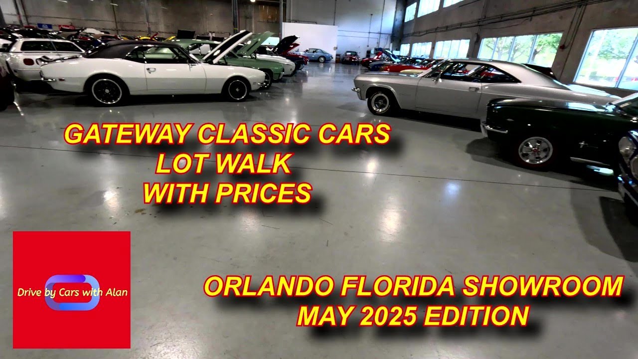 CARS FOR SALE. GATEWAY CLASSIC CARS OF ORLANDO LOT WALK WITH PRICES INCLUDED.